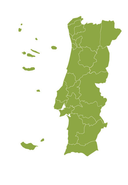 Mapa de Portugal