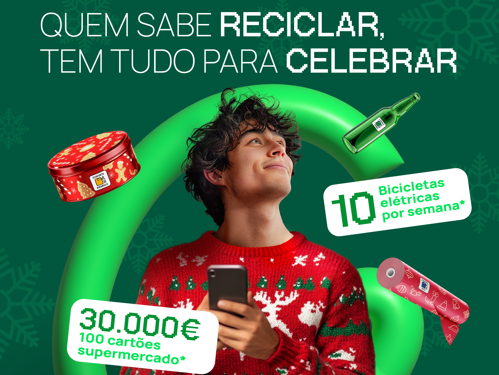 “Acerta e Recicla” celebra o Natal com prémios que ultrapassam os 30 mil euros